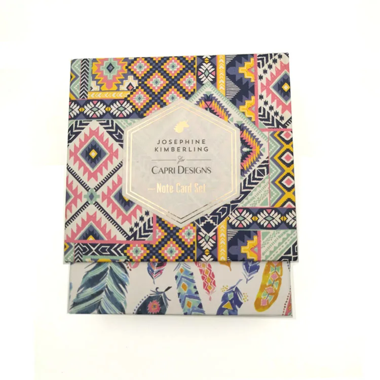 Gold foil Custom Print all occasion Note Cards Boxed set with envelope