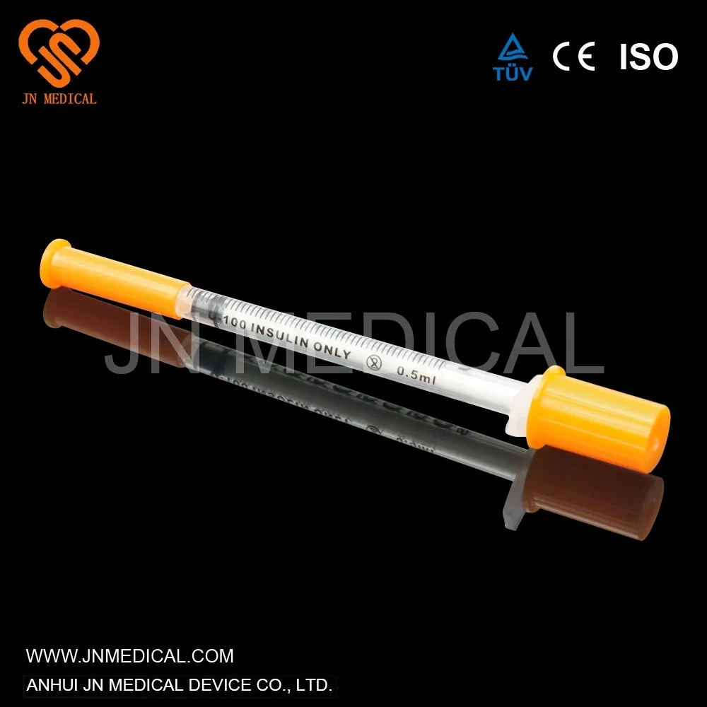 
Disposable Medical Color Coded Insulin Syringe (with Needle 1ml) with Ce Approval 