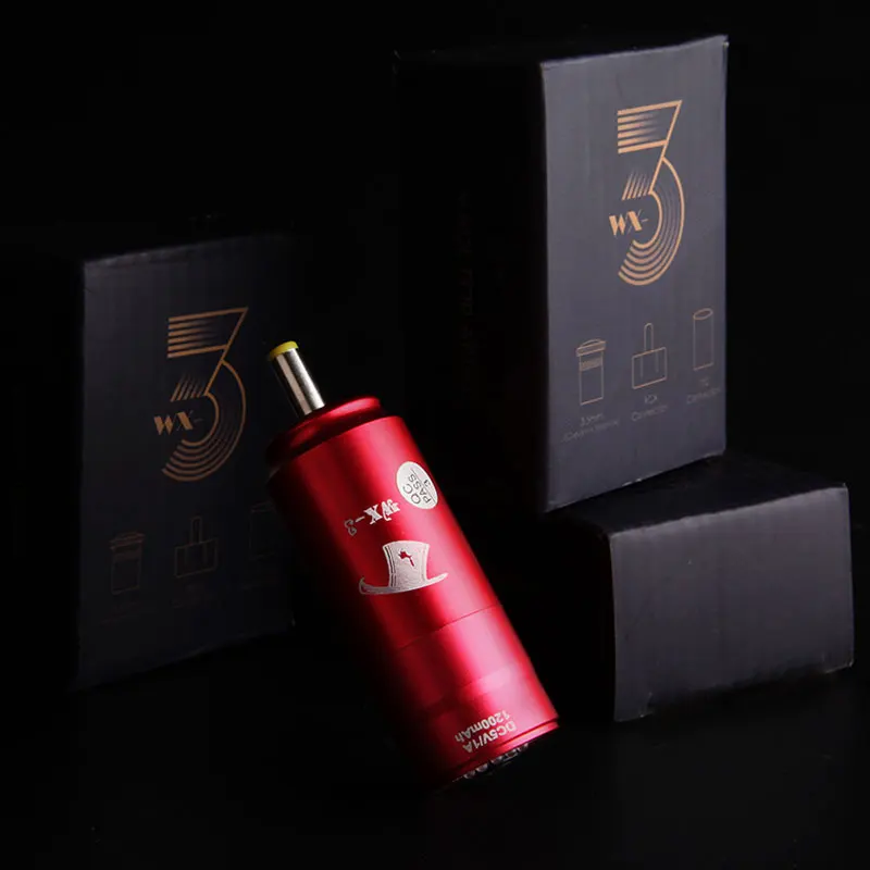 Kissure Mini Wireless Tattoo Power Supply RCA Connector  Rechargeable Battery Pack With LCD Display For Tattoo Pen Machines