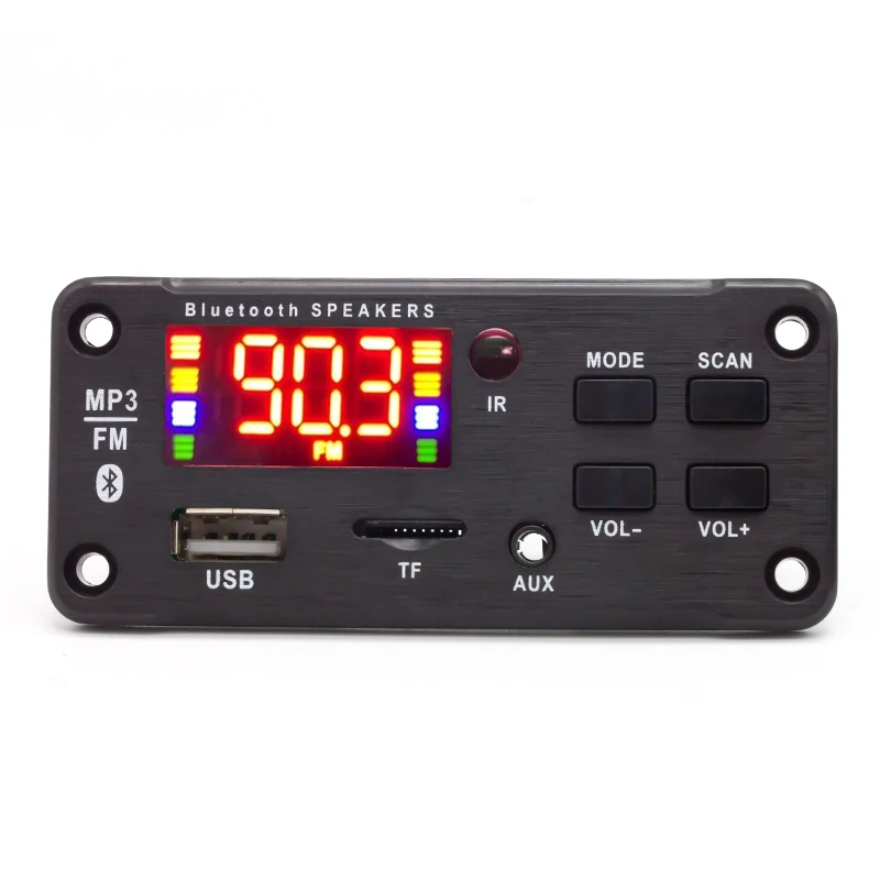 80W Amplifier 5V 12V MP3 Decoder Board Recording Audio Module USB TF FM Radio Blue tooth5.0 Wireless MP3 Player