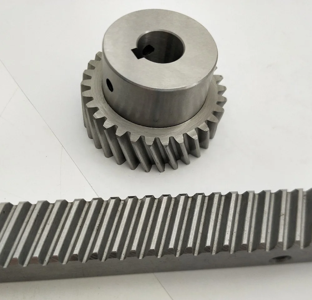 
C45 steel M1 gear rack and pinion 