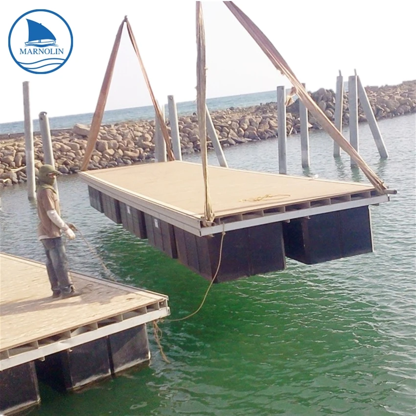 Dock equipment modular used jetski ship floating dock plastic pontoons