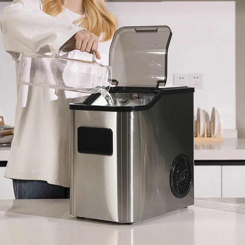 OEM/ODM 110V 220V nugget ice maker automatic stainless steel cube counter top ice maker 25KGS/24H for business