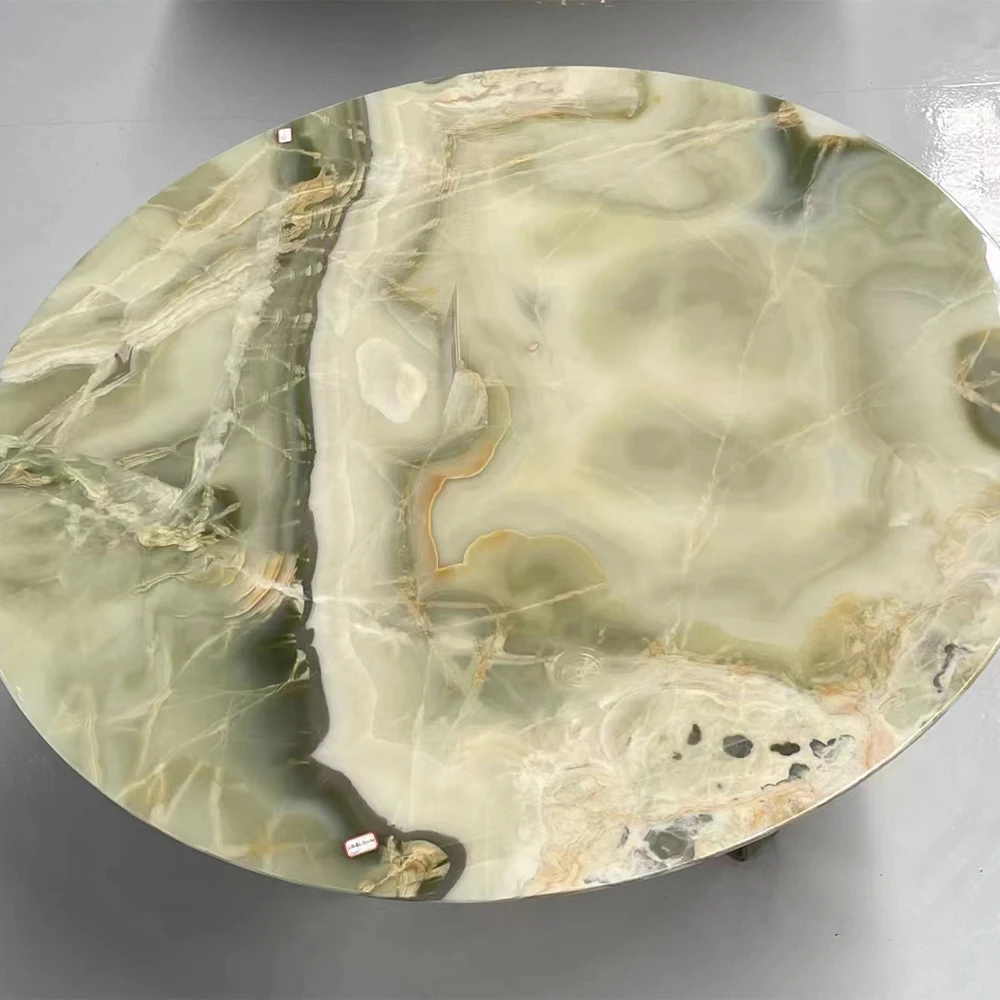 Goldtop OEM/ODM onix Onice backlit translucent onyx green onyx countertop tiles onyx marble stone slab bathroom tile