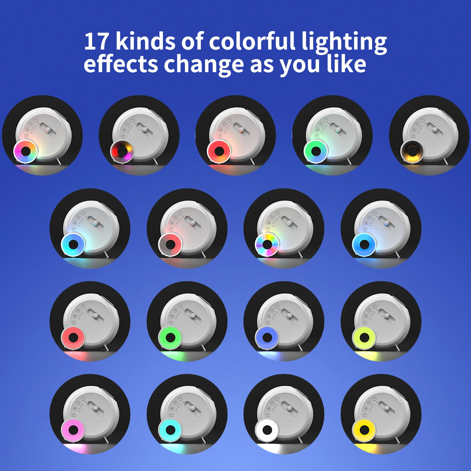 Switch Control BT Speaker Star Light Projector Starry Night Light Colorful 13 in 1 Planetarium Galaxy Projector with White Noise