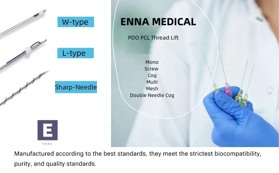 ENNA pdo pcl plla  threads south korea mono and screw 26g 29g 30g