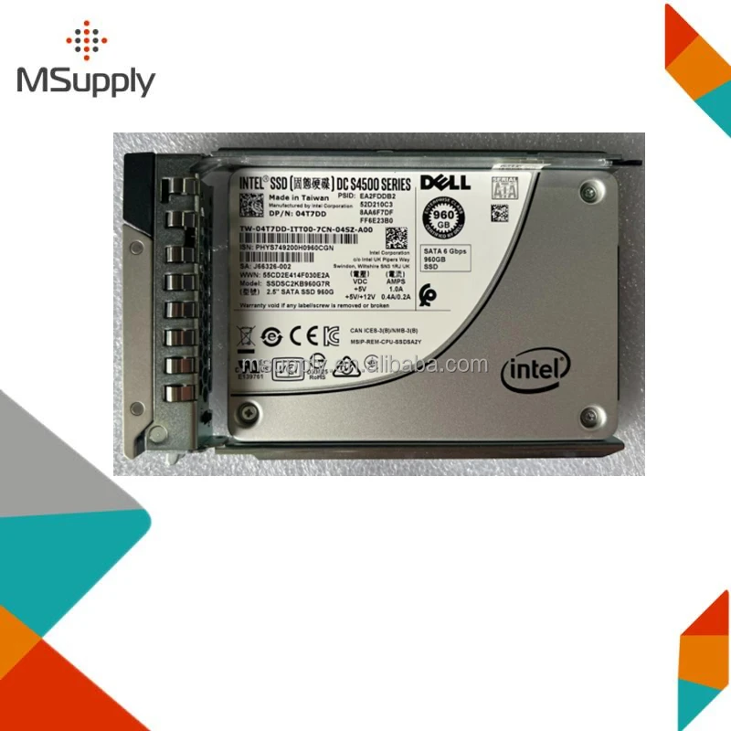 04T7DD SSDSC2KB960G7R 960GB TLC SATA 2.5inch 6GB SSD S4500 SDD