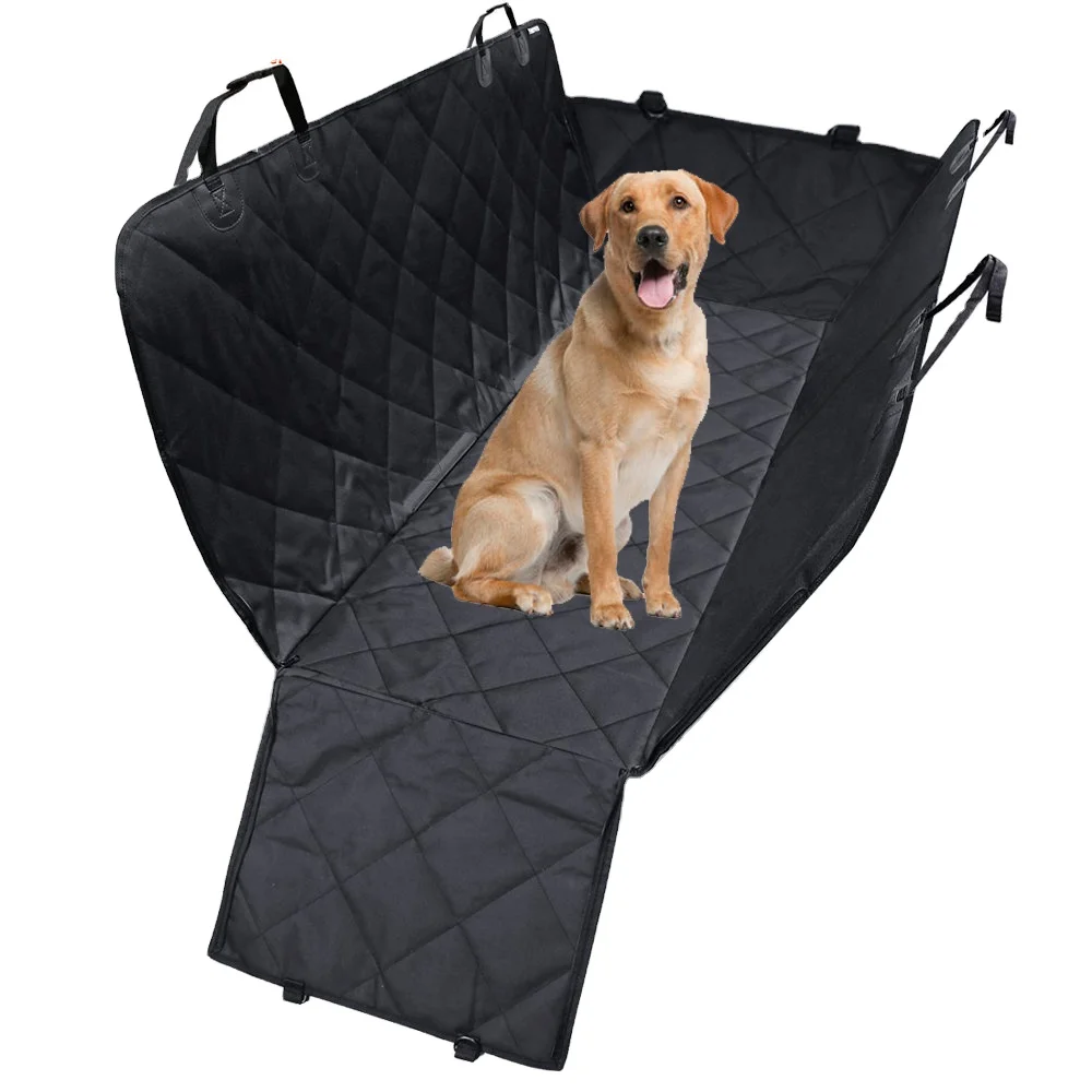 Waterproof Hammock Pet Car Dog Seat Cover With Side Flaps