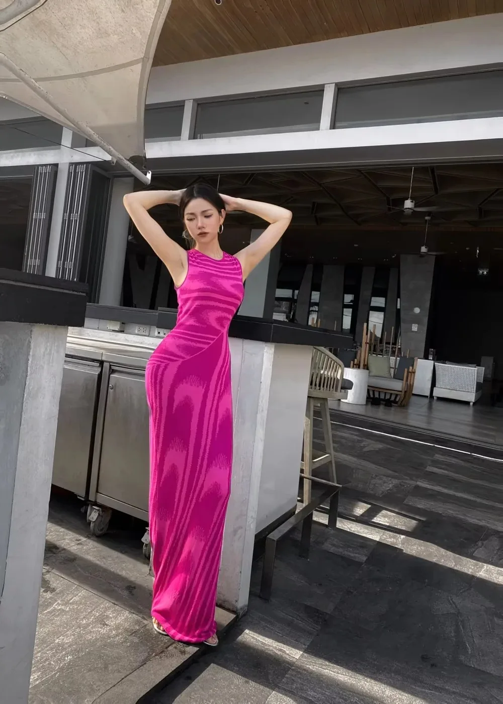 2023 clothing leopard print fall luxury tight modest vest korean custom sexy long ladies knit sleeveless sweater dress for women