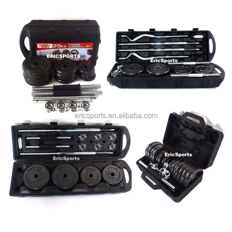 weight china direct factory cheap 50 kg Gym Paint Dumbbell With Boxes