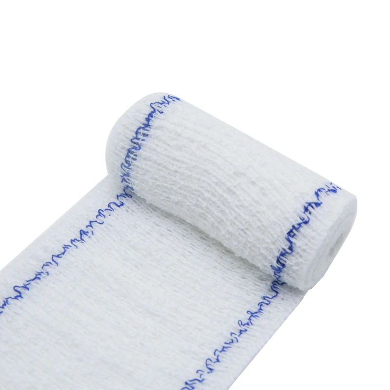 Spandex 100% medical crepe bandage for hospital/clinic bandage Elastic bandage with two clips