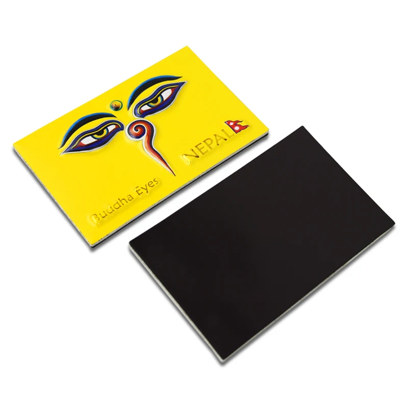 
2021 tourist souvenir photo refrigerator 3D embossed fridge magnet puffy sticker 