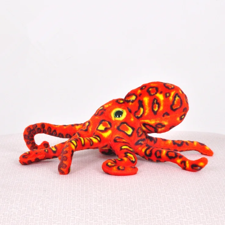 Factory direct sales of leopard octopus squid ocean plush toys personalized decoration gifts doll doll pillow gifts