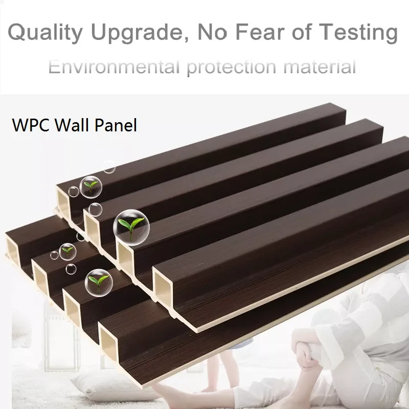 2024 Mirror Pvc Board Para Interior Fluted Wood Cover Wall Panel De Wpc Interiores