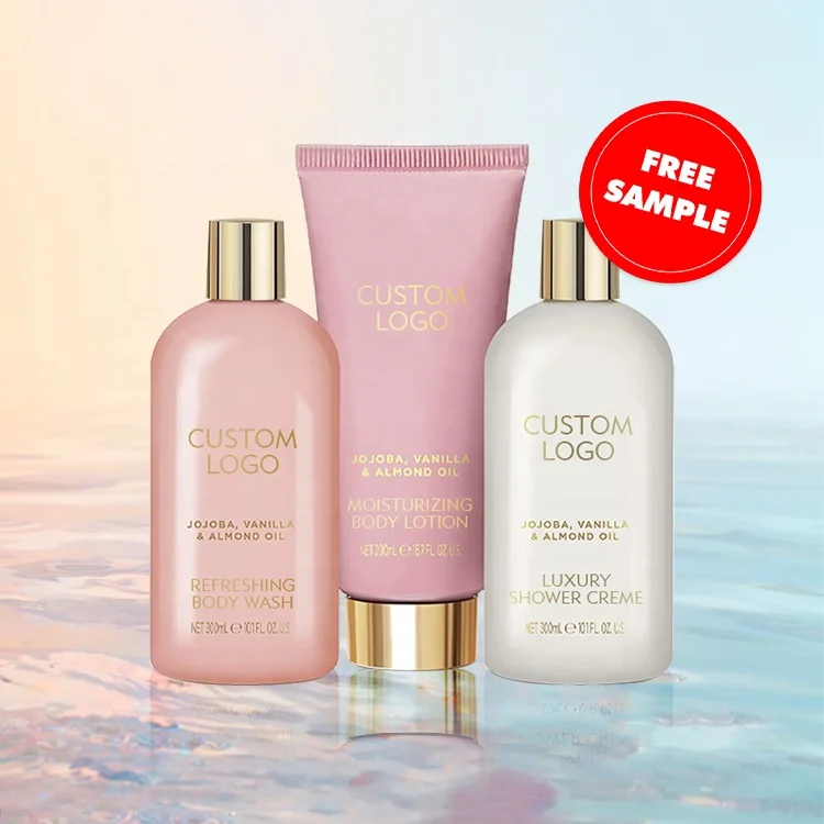 Wholesale skincare set best selling products private label moisturizing body wash shower creme body lotion bodycare set