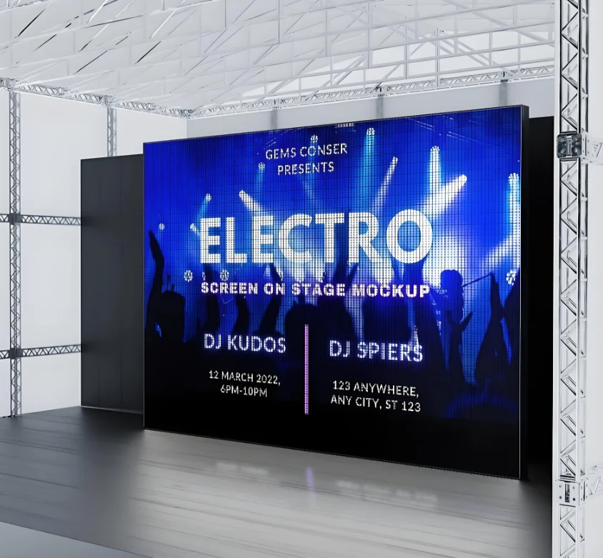 HD P2.5 Indoor LED Video Wall Screen Stage Background LED Rental Display Screen Video Production Large Advertising TV Wall