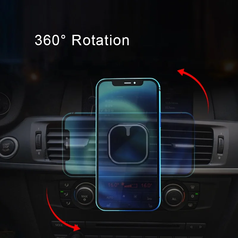 New Design Car Air Vent Phone Holder Universal Mobile Phone Magnetic magnet Holder Car Phone Mount with metal Clip