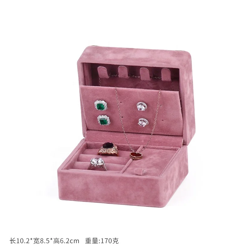 Exquisite jewelry  business travel jewelry portable flannel jewelry case