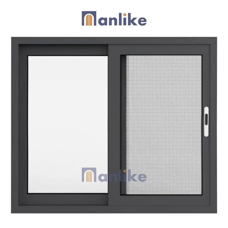 Anlike Cheap Heavy Duty Commercial Double Sliding Sash Home Aluminum Profile Door And Window Material
