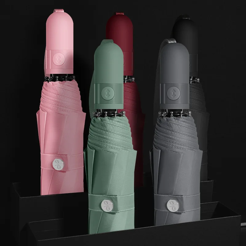 Full automatic umbrella men and women enlarged 10K sunscreen sun umbrella sunny and rainy umbrella folding wind resistant