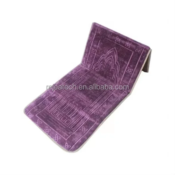 Sajadah Ramadan Islamic Quran Interactive Little Muslim Kids Prayer Rug Mat Digital Read Reader Purple Bag Your Logo Polyester