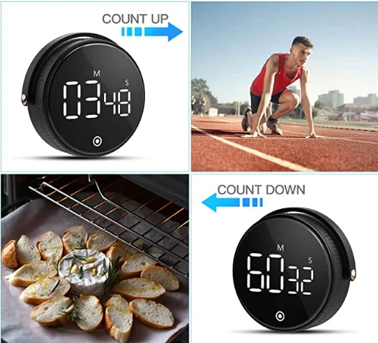 60 Minute Silent Timer Tool For Kids Classroom Meeting Countdown Clock Cooking Timer