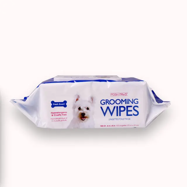 Customized 80PCS Dog cleaning paper towels pet eye wet wipes tear stain remover wipes