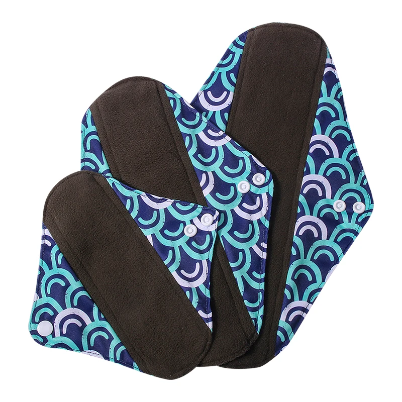 Menstrual Panties Gaskets Pads for Menstruation Reusable  Menstrual Panties Washable Sanitary Napkin Bamboo Charcoal Cloth Pads