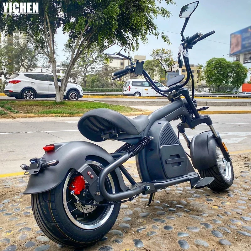 YICHEN Moto Electrique 2021 EEC COC Escooter 1200w 1500w 60v 12Ah Hub Motor Detachable Battery Mini Chopper M8 Electric Scooter