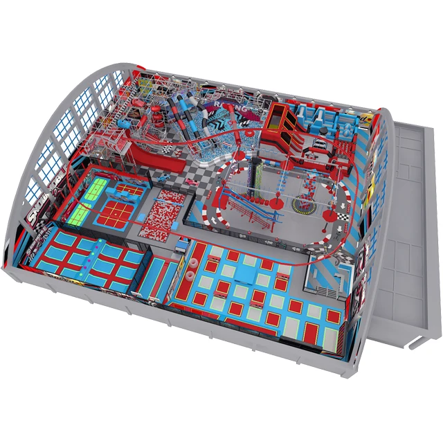 Race large business plan trampoline park commercial indoor playground