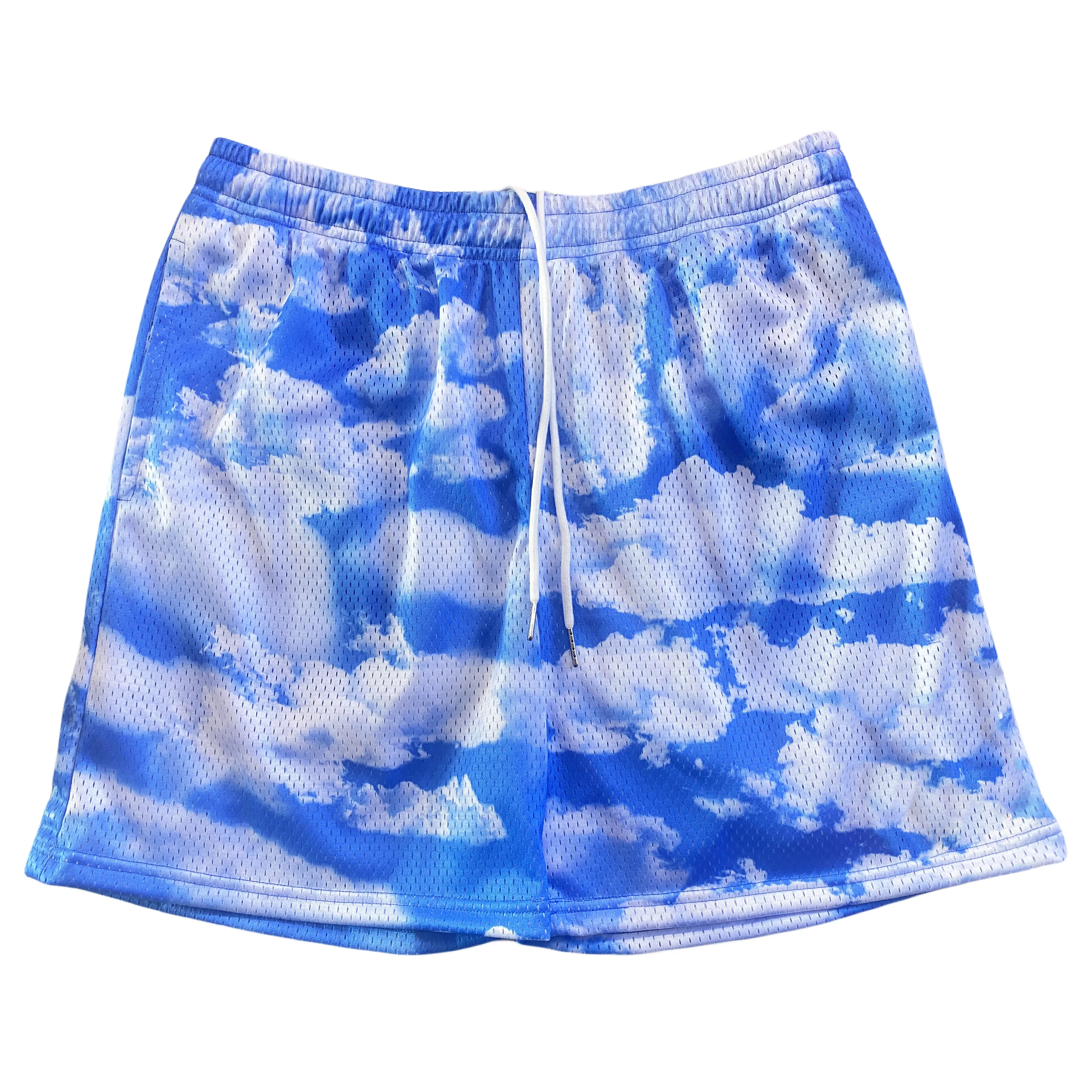 High quality custom heavy 5 inch inseam 6 inseam mens basketball polyester printed sublimation double layer custom mesh shorts