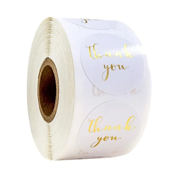 Waterproof Adhesive Round Labels Custom Logo Die Cut Vinyl Roll Label Sticker Printing