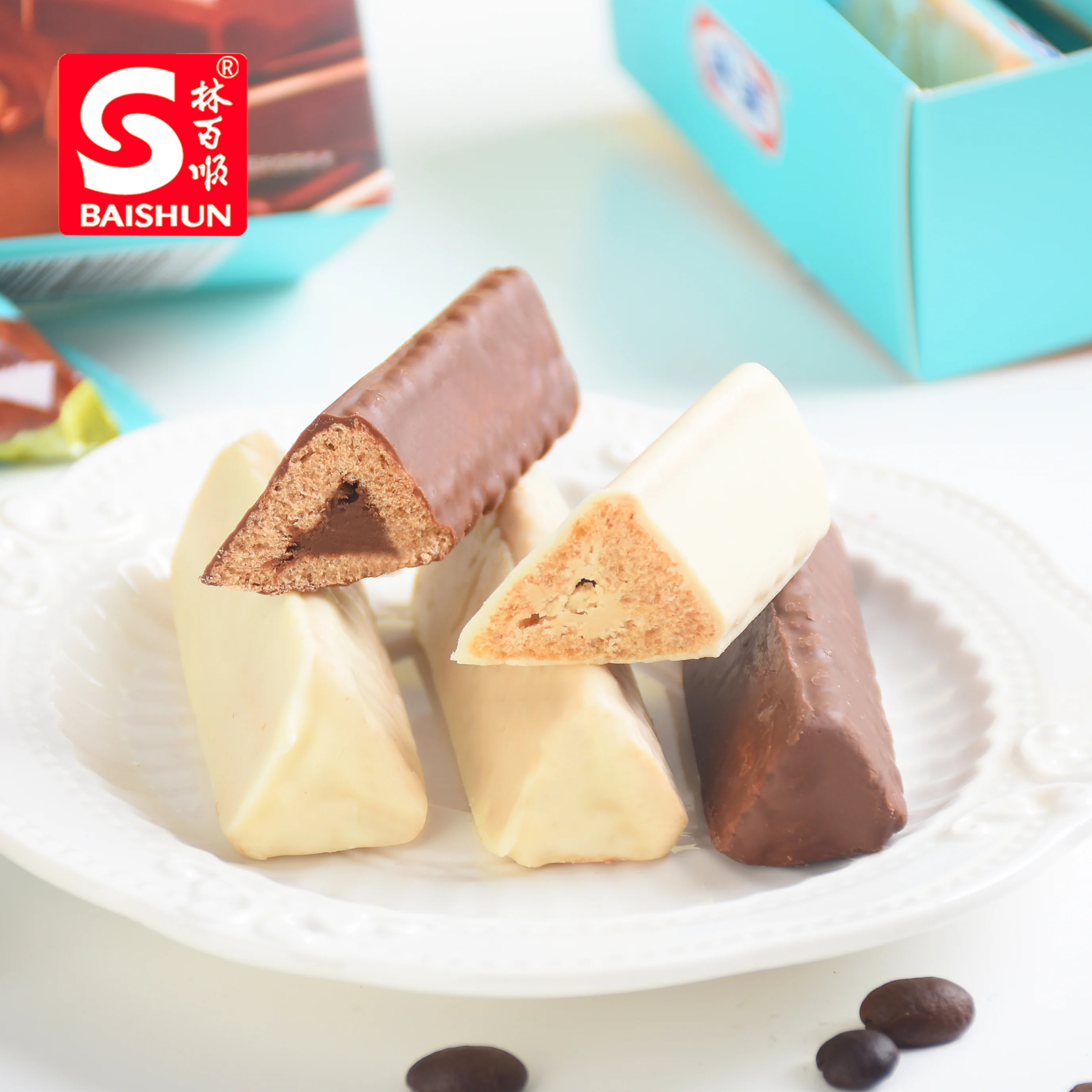  Biscuit With Chocolate Coated And Pretty Packaging Manufacturers Made Sweet Cookies Wholesale Product