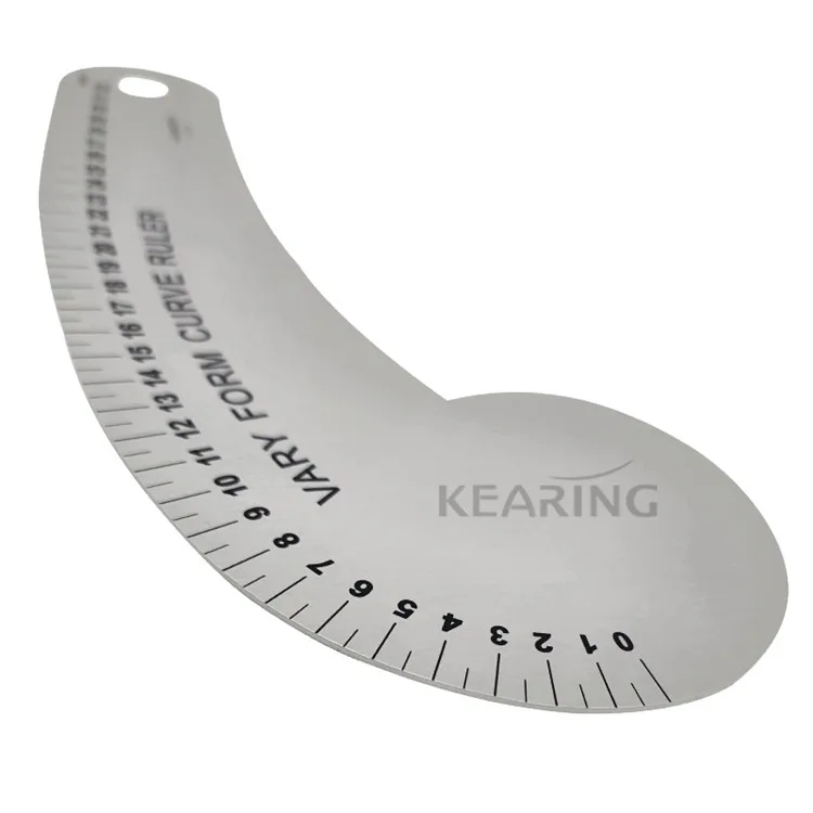 Kearing 2018 NEW 32CM Aluminum French Curve for Fashion Design Pattern Making #6132A