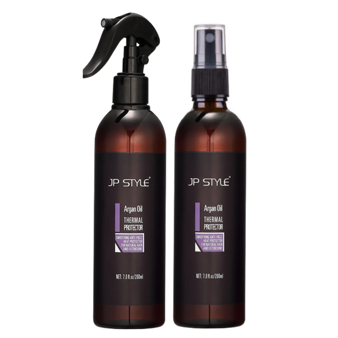 Private Label Iron Straight Hairspray Heat Protector Spray with Argan Oil for Hair Straightener Make it Sleek and Shiny