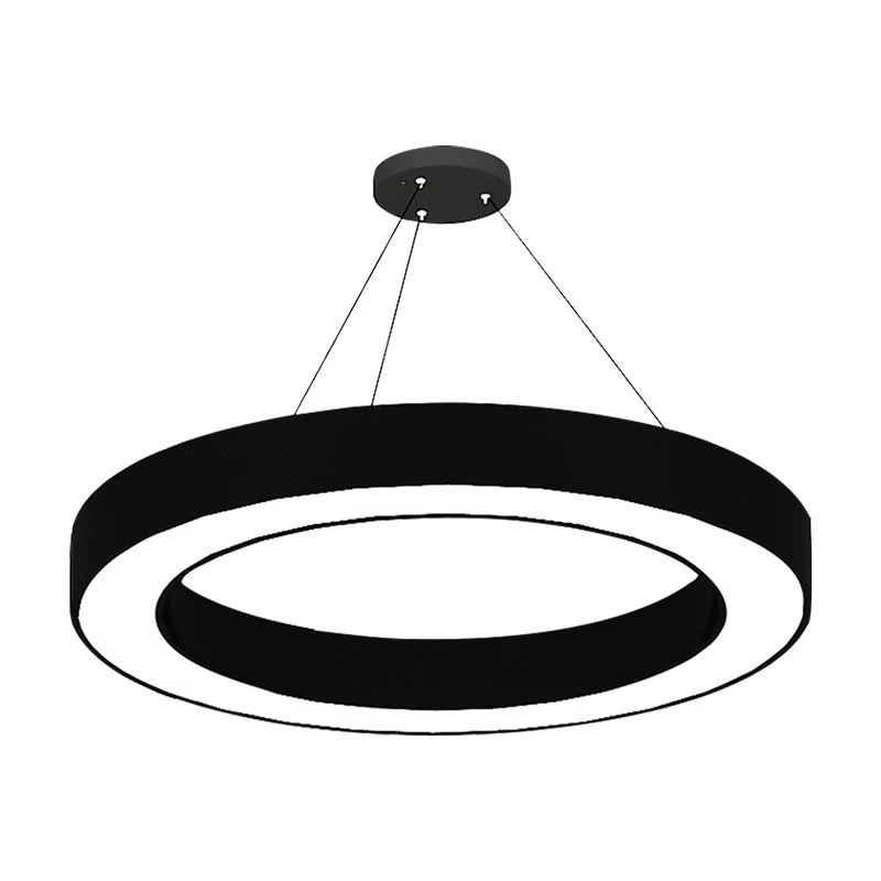 Best selling Led Office Minimalist Ceiling Lamp led chandelier square hollow solid led office linear pendant light