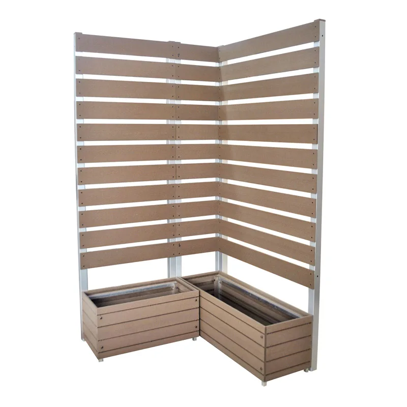 Outdoor Wood Plastic Composite WPC fence Flower Box