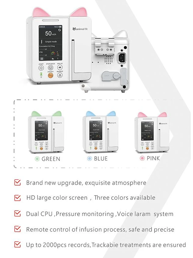 Medical Equipment Electric Automatic Portable veterinary automatic set pet elastomerica medicine infusion pump module