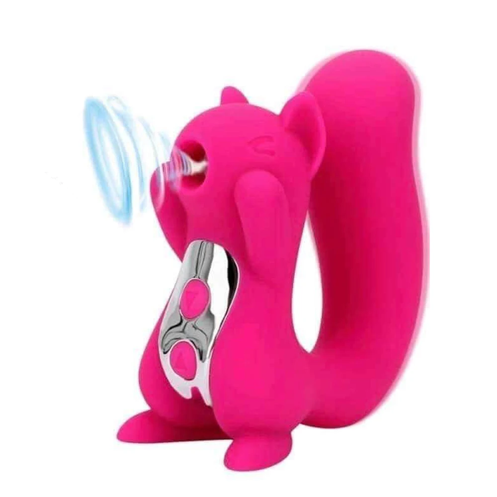 Wireless Mini Animal Shaped Vibrating Massager Adult Female Oral Sex Toys for Women Squirrel Sucking Vibrators
