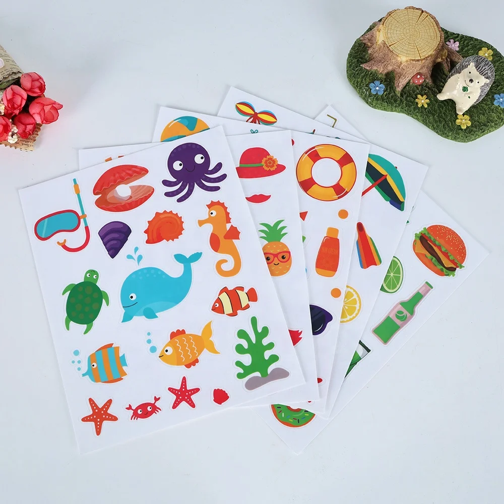 Customized waterproof vinyl no glue stickers and sale glass static cling decal