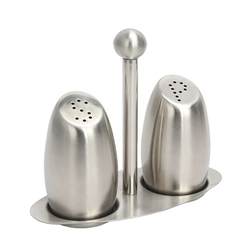 Stainless Steel Spice Jar Glass Spice Jars Seasoning Storage Bottles Stainless Steel Salt And Pepper Shakers