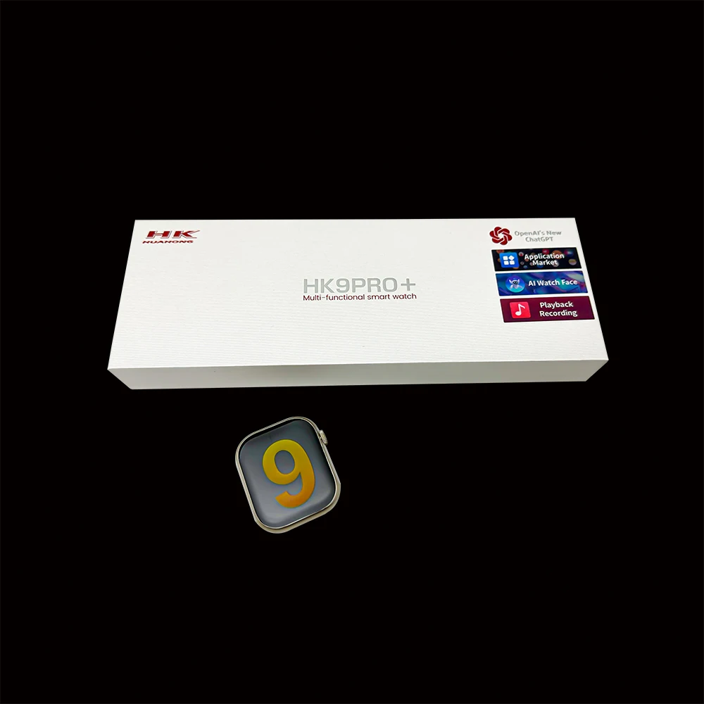 High Quality 2.02 Inch AMOLED Screen SmartWatch HK9 Pro + Plus Local Music 1 GB Memory Sleep Monitoring Smart Watch