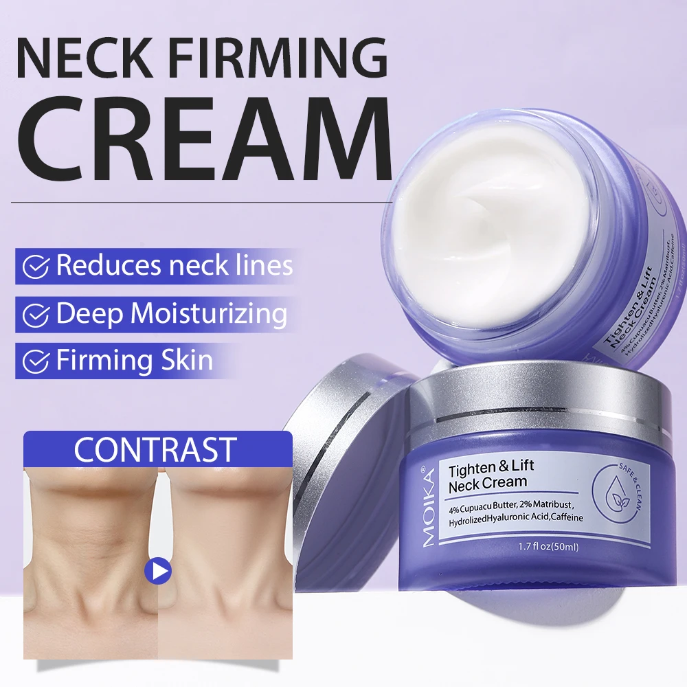 MOIKA High Quality Neck Firming Cream of Moisturizing Anti Wrinkle Firming Private Label Neck Cream OEM ODM Neck Cream