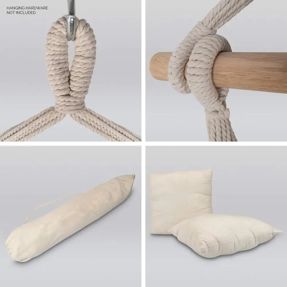 Double Person Hanging Swing Hammock Ultralight Outdoor Foldable Camping Swing Chair Portable Hammock Chair Hanging Rope Swing