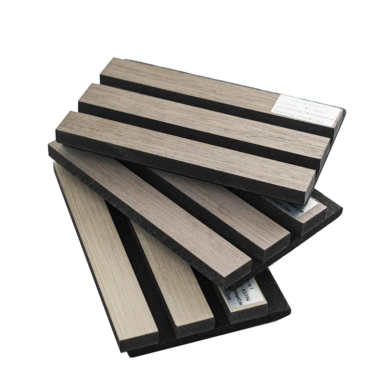 Sound Absorbing Black Oak Wood Slat Wall Panels Acupanel Acoustic Panel Akupanel