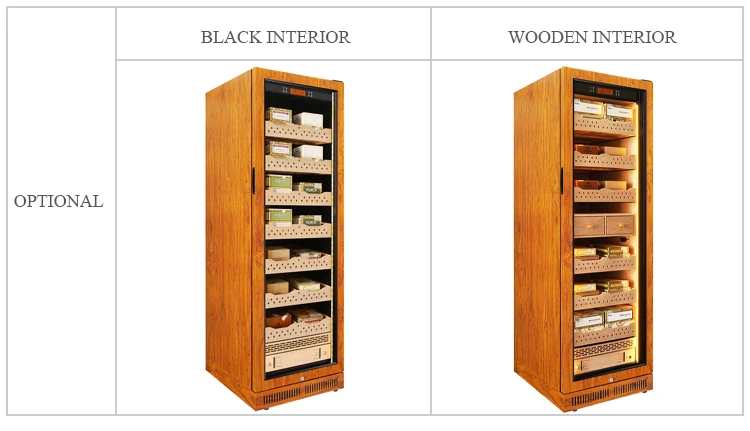 50L-450L Humidity Temperature Control Compressor Thermoelectric Electronic Humidor Wine Cigar Cooler For Cigar