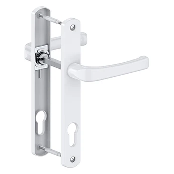 Aluminum Door Handles Cylinder Plate Handle with spring