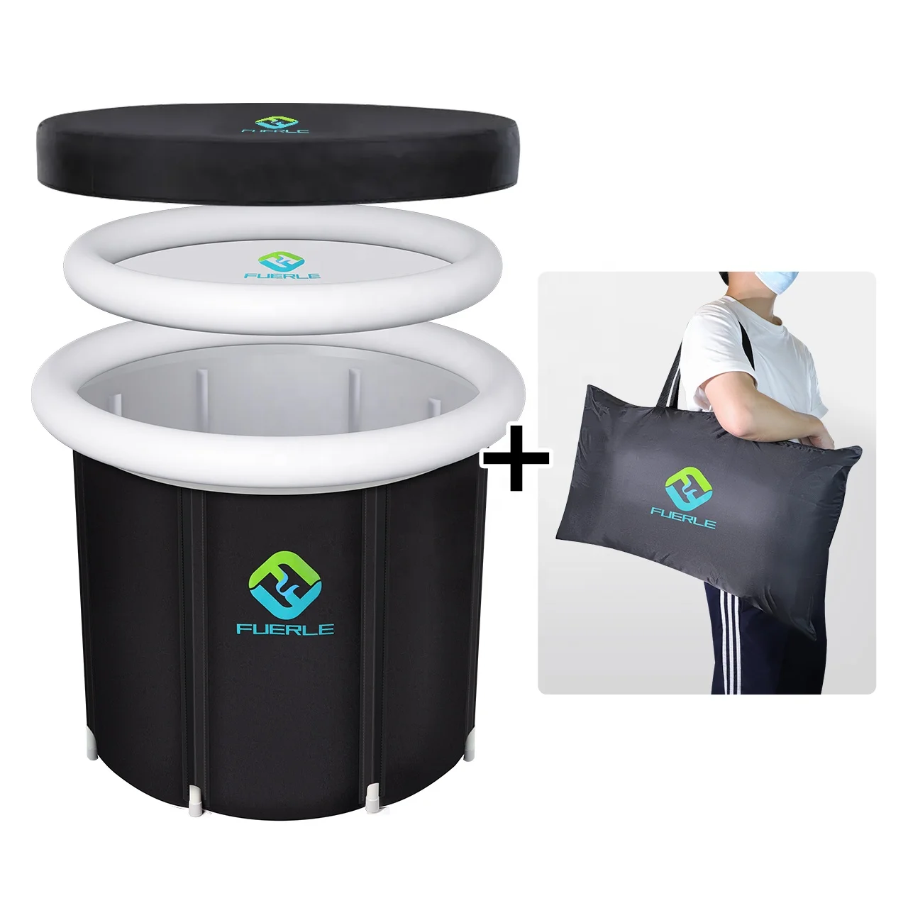 Fuerle portable baths for recovery cold plunge therapy tub portable fitness large ice bath tubs