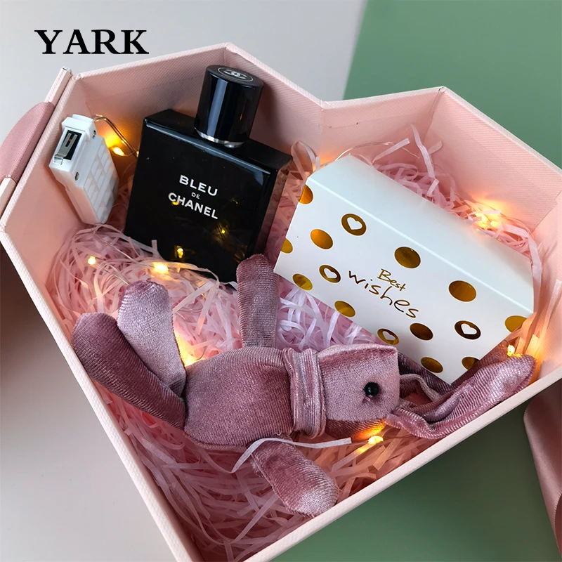 Custom Heart Shaped Gift Box Set For women I Love You Heart Gift Box Valentines Day Gift 2023