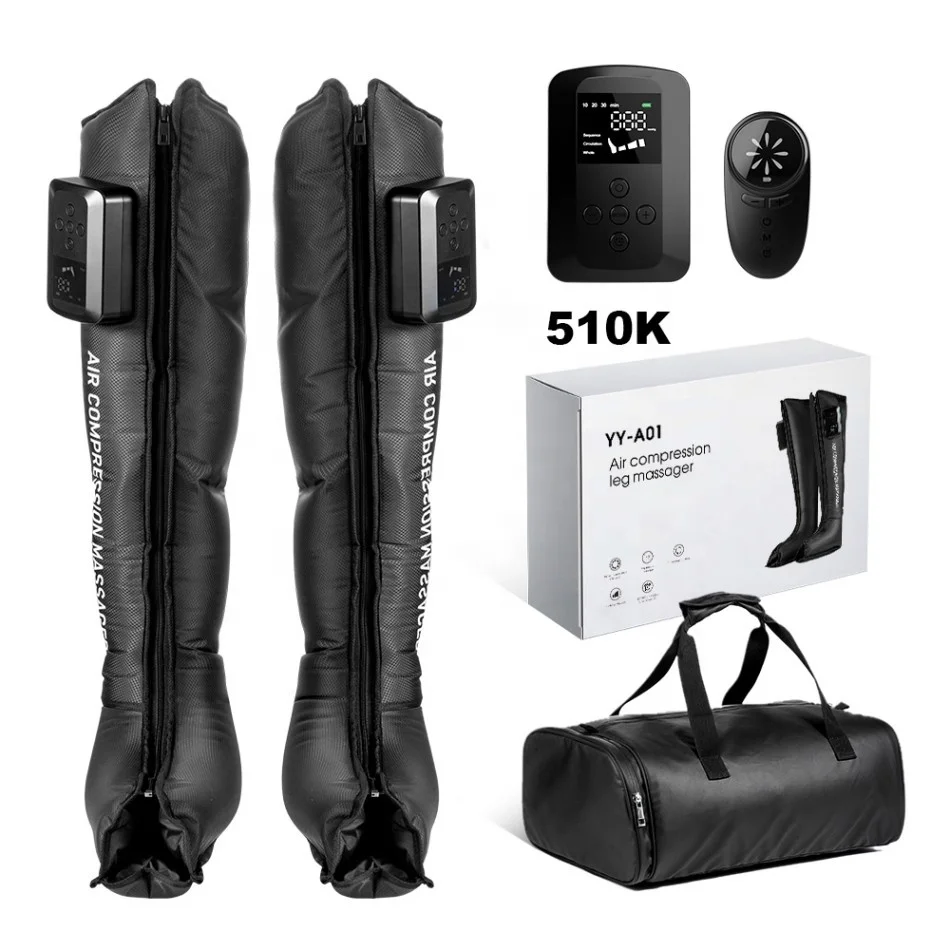 Factory Price 510K Recovery Air Compression Boots Leg Muscle Massage Compression Massager Boots to Relax